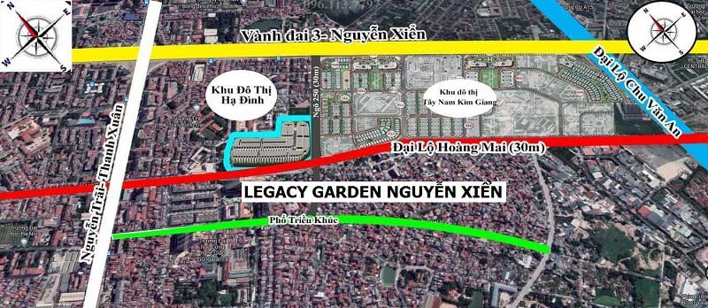 Vị trí dự án Legacy Garden Nguyễn Xiển